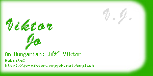 viktor jo business card